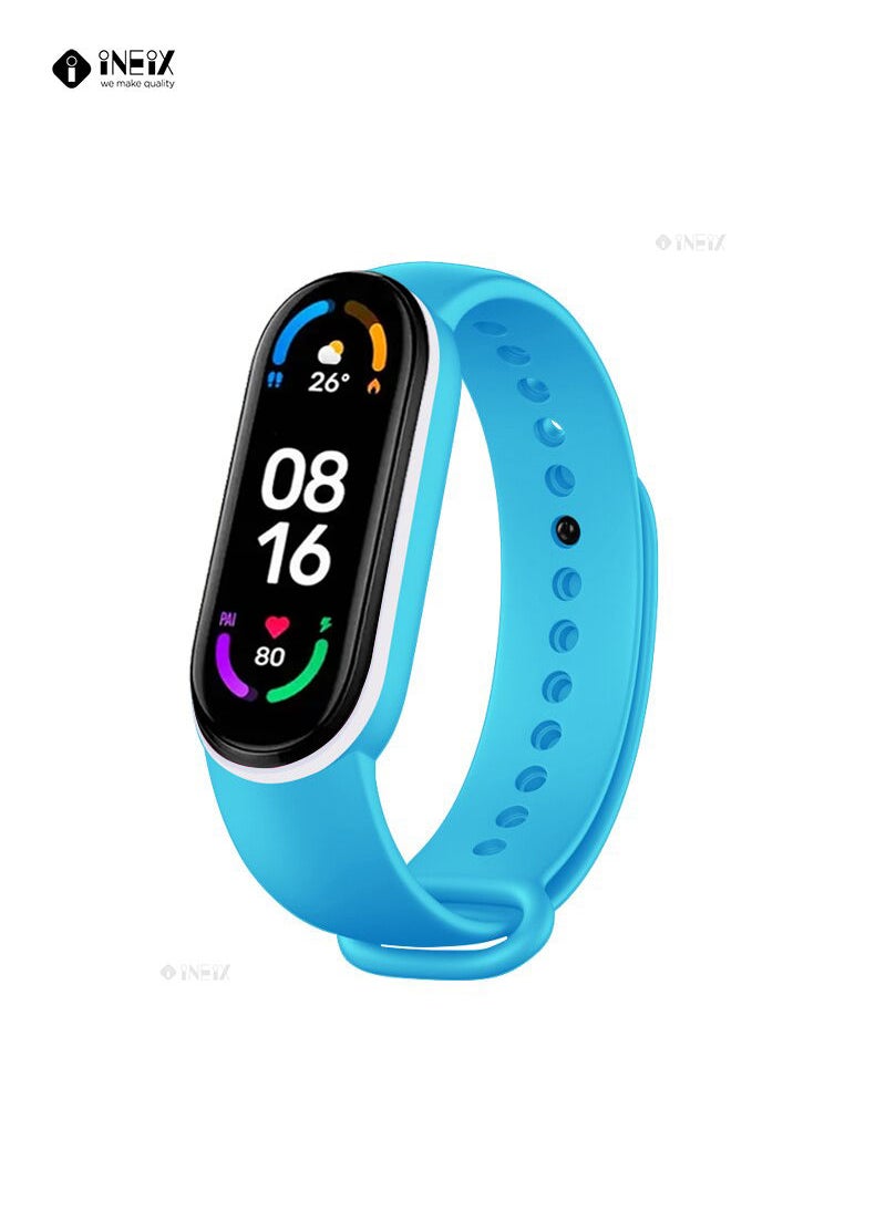 INEIX - Soft Silicone Replacement Strap For Xiaomi Mi Band 6 - Image 1