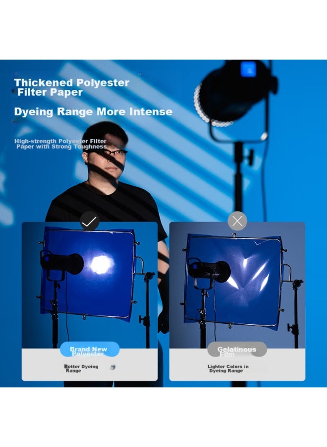 Ambitful Zhijie 50*40Cm Photography Softbox, Film And Video Light, Color Temperature Filter, Stage Lighting Gel, Photo And Tiktok Filter Paper, Shooting Prop Color Filter #82B - Image 2
