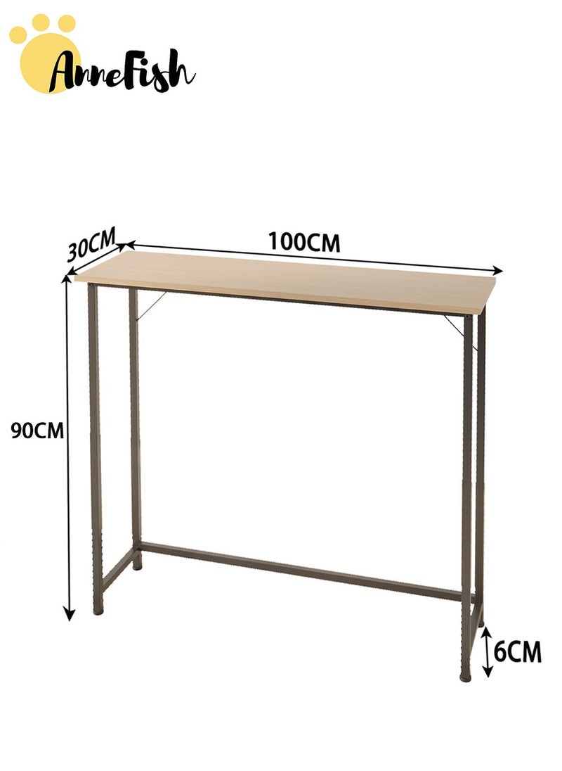 AnneFish 100*30*90 cm Console Table Simple Sofa Table Home Coffee Corner Display Shelf Entryway Table For Couch Hallway Entrance Living Room  - Image 4