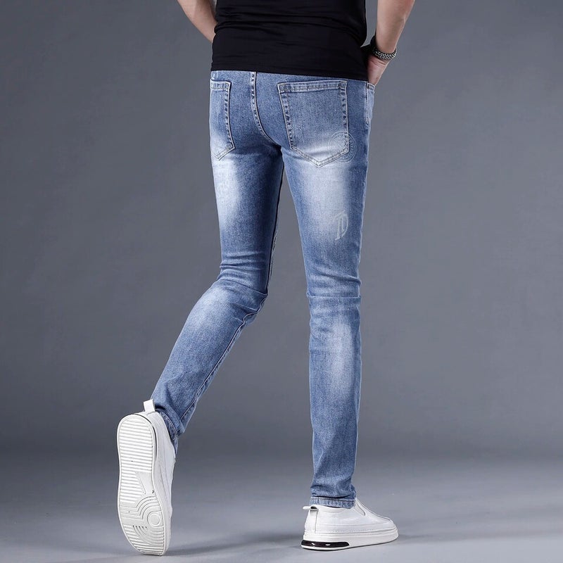 Unisex Classic Denim Jeans Loose Fit Daily Outdoor Wear - Image 5