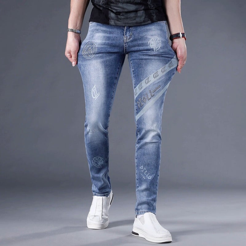 Unisex Classic Denim Jeans Loose Fit Daily Outdoor Wear - Image 3