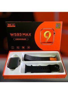 KEQIWEAR Sports Watch Series 9 AMOLED display Full Screen With Health Fitness Tracker +addition Replacement 45mm-Black  - Image 2