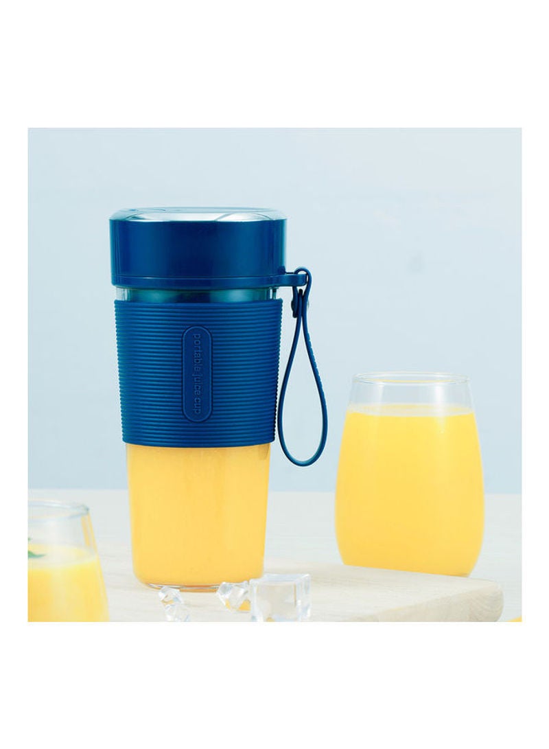 300ml Multi-function Mini Portable Electric USB Rechargeable Automatic Blender Juicer Blue 23x11x11cm - Image 2