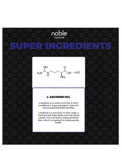 noble nature L-Arginine 1000 MG, Supports Power & Performance, Extra Strength, 120 Capsules  - Image 5