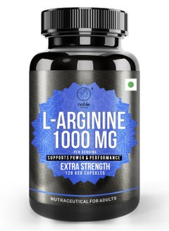 noble nature L-Arginine 1000 MG, Supports Power & Performance, Extra Strength, 120 Capsules  - Image 1