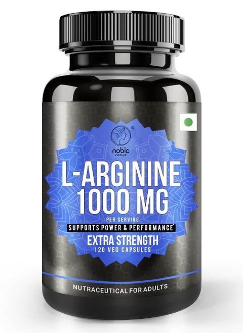 L-Arginine 1000 MG, Supports Power & Performance, Extra Strength, 120 Capsules