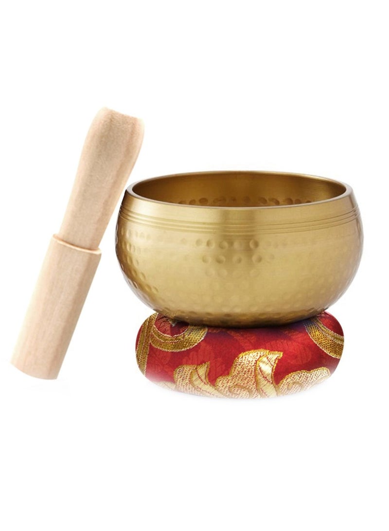 Meditation Singing Bowl Singing Bowl Set Meditation Sound Bowl with Mallet  and Cushion(Random Colour)