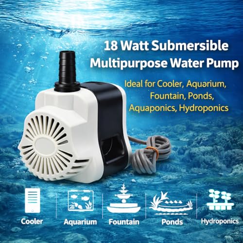Depron 18 Watt Submersible Water Pump - 180V-230V, 6 Feet Water Lifting, Cooler Pump for Desert Air Cooler, Aquarium, Fountains, Ponds (18 Watt Delta) - Image 3