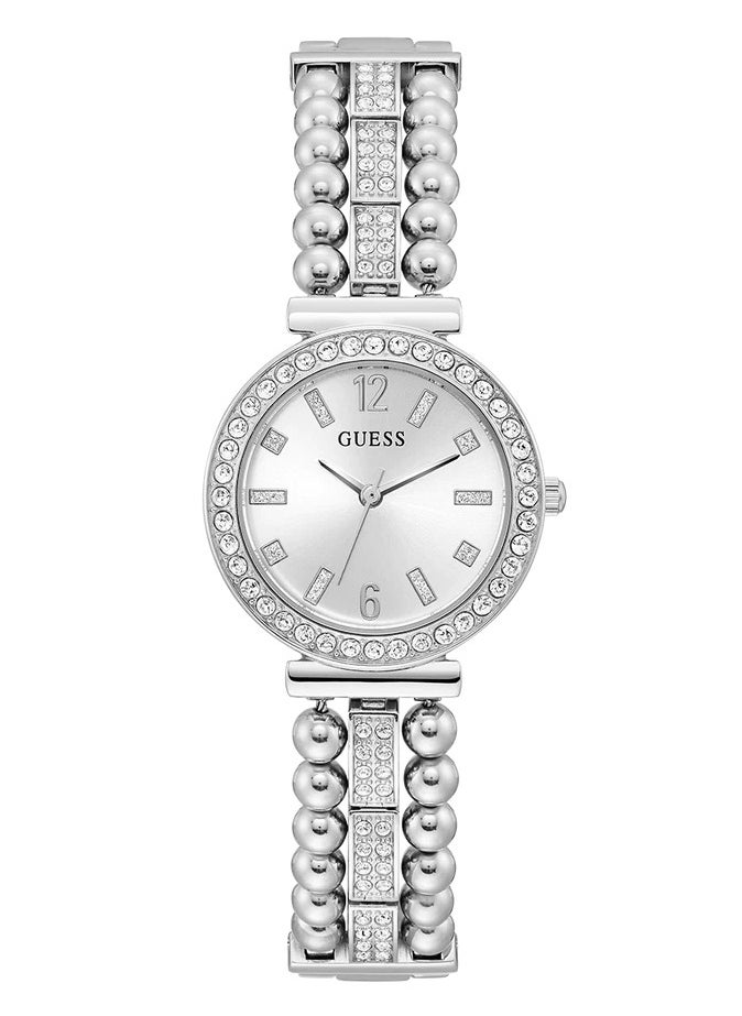 Guess Women's Crystal Balls Dress Watch, 30 mm, Silver Stainless Steel Case and Strap, Silver Color, Analog, GW0401L1 - pzsku/ZC540D5E95C5B4F99E492Z/45/_/1741518935/76f53545-4789-4656-936e-083d149e4054