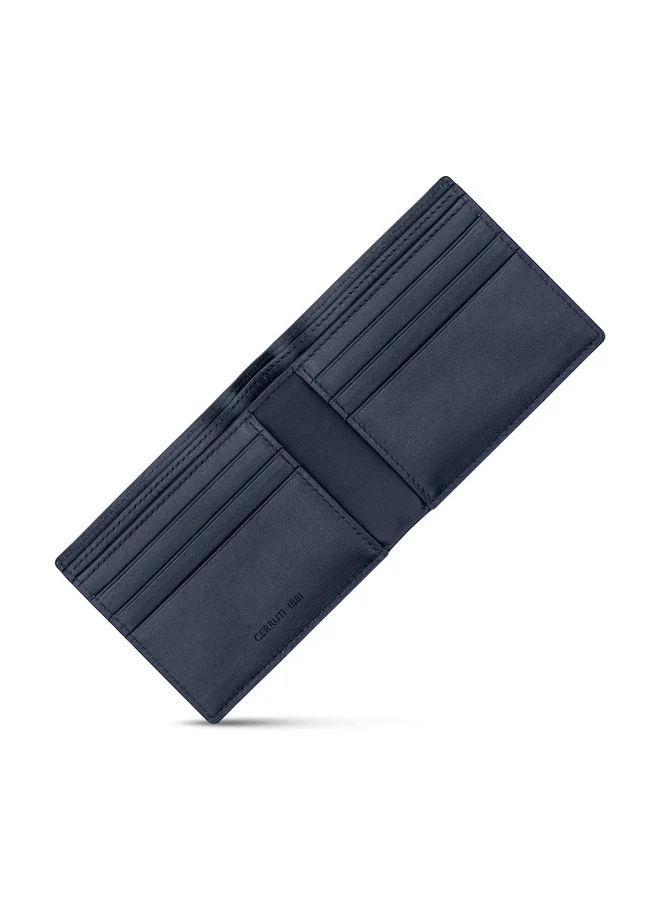 CERRUTI 1881 Navy Punti Navy Bifold Genuine Leather Wallet For Men for Men | Best Price UAE