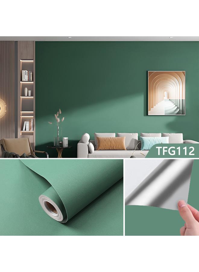 Bluejw Solid Color Wallpaper Modern Simple Plain Grey Matte Aluminum Foil Wallpaper Home Wall Wallpaper Self-Paste Pvc Instant Paste - Image 1