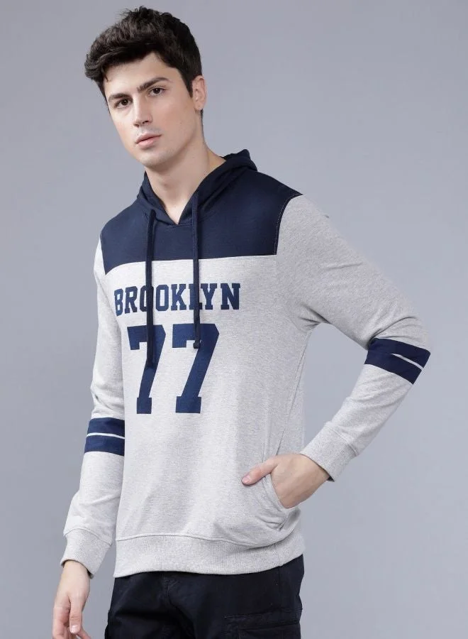 The Indian Garage Co Men Slim Fit Solid Round Neck Full Sleeves Sweatshirt