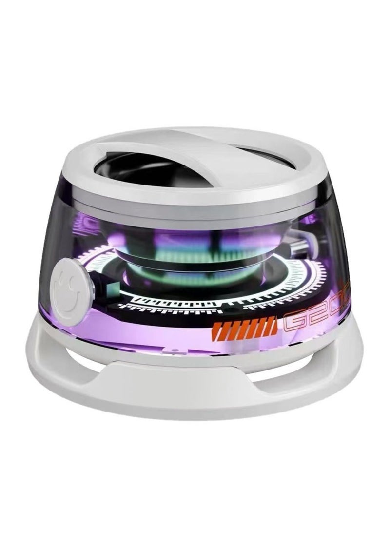 Generic LED magnet lamp can absorb white high-quality subwoofer Bluetooth speaker  - Image 1