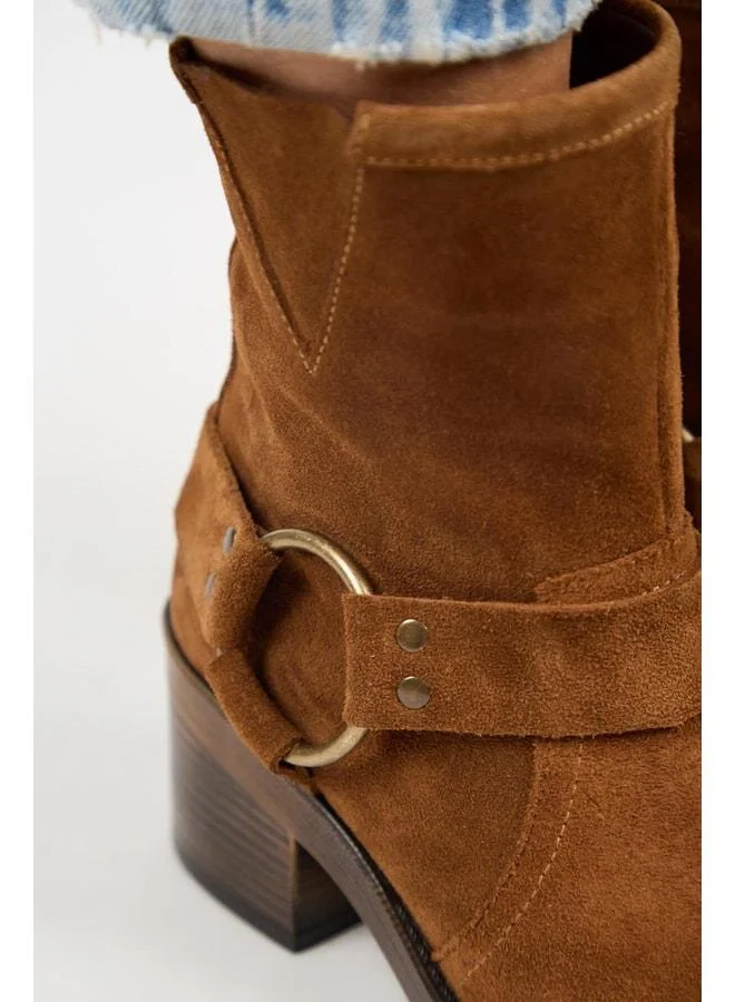 Manijero  (Livia) Women's Genuine Leather Biker Ankle Boot. for Women | Best Price UAE