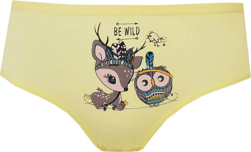 Hepsine Rakip Rivaling All 6-Piece Girl's Panties Colorful Patterned Printed Slip Underwear