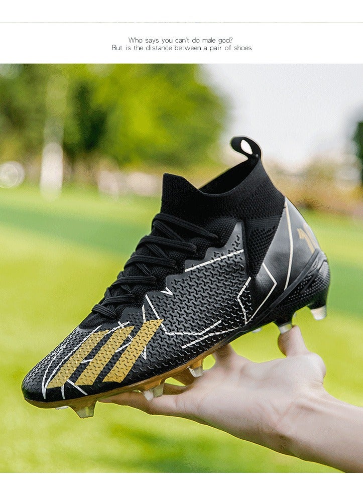 Football Shoes Male Long Nail Primary School Children Mandarin Duck Couple Artificial Grass Long Nail Sports Shoes - Image 2