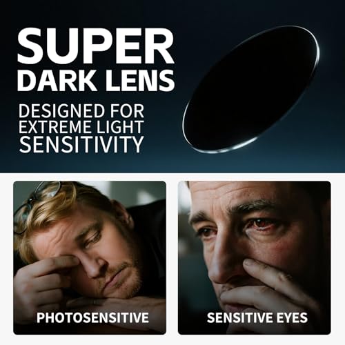 JULI Eyewear Nylon Polarized Sunglasses for Men Women Driving Fishing Baseball Driving (Nylon Polarized Black/Extra Dark) - Image 2