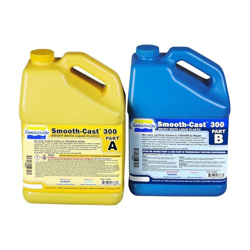Smooth-On Smooth-Cast 300 - Bright White, Ultra Low Viscosity Liquid Plastic - Gallon Unit - Image 1