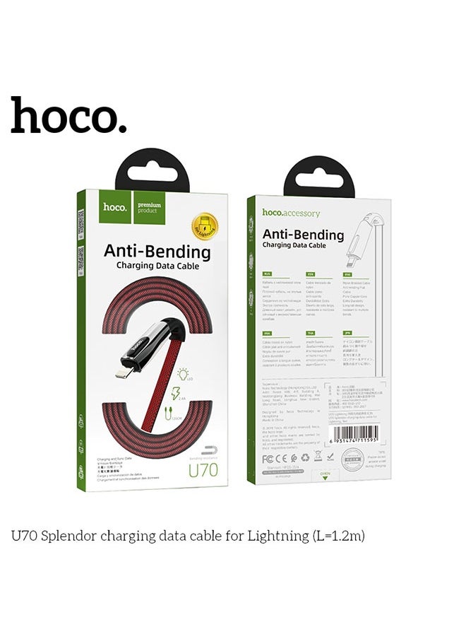 hoco. U70 Splendor charging data cable for iP  - Image 5