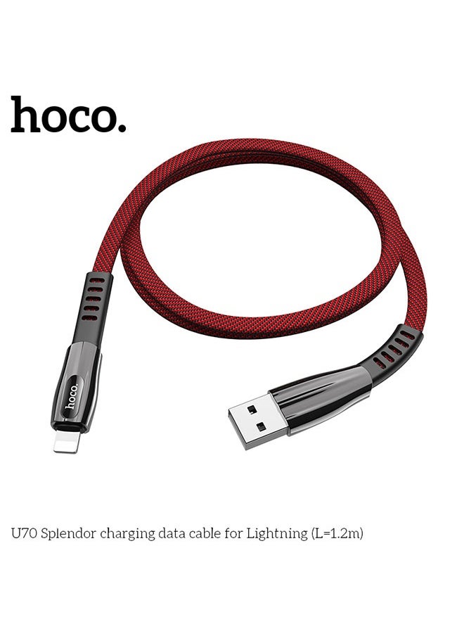 hoco. U70 Splendor charging data cable for iP  - Image 2