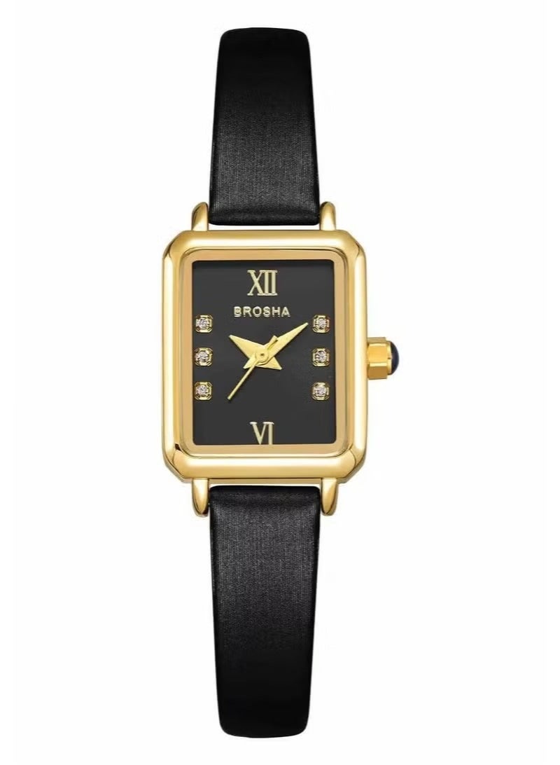 Elegant women's wristwatch from the Brosha brand, water resistant