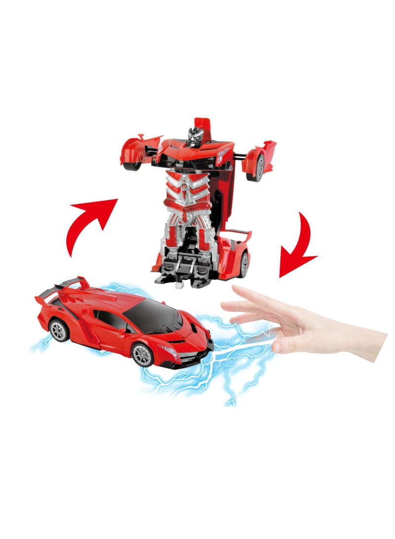 Power Joy Demoz Remote Control Mecha Drive Z Transformation Car 1/14 2.4G with Light and Sound, Assorted 1 Piece (Color May Vary) | Car to Robot Vice Versa | Car for Display | Toy Vehicle | Gift for Collectors and Kids - Image 3