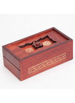 Bits and Pieces Bits and Pieces - Japanese Secret Puzzle Box - Camouflage Your Cash Money Holder - Brain Teaser - Wooden Secret Compartment Brain Game  - Image 1