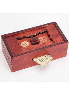 Bits and Pieces Bits and Pieces - Japanese Secret Puzzle Box - Camouflage Your Cash Money Holder - Brain Teaser - Wooden Secret Compartment Brain Game  - Image 4