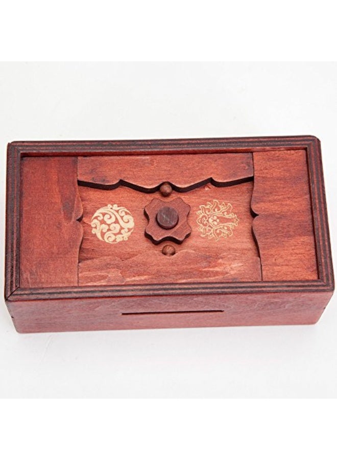 Bits and Pieces Bits and Pieces - Japanese Secret Puzzle Box - Camouflage Your Cash Money Holder - Brain Teaser - Wooden Secret Compartment Brain Game  - Image 5
