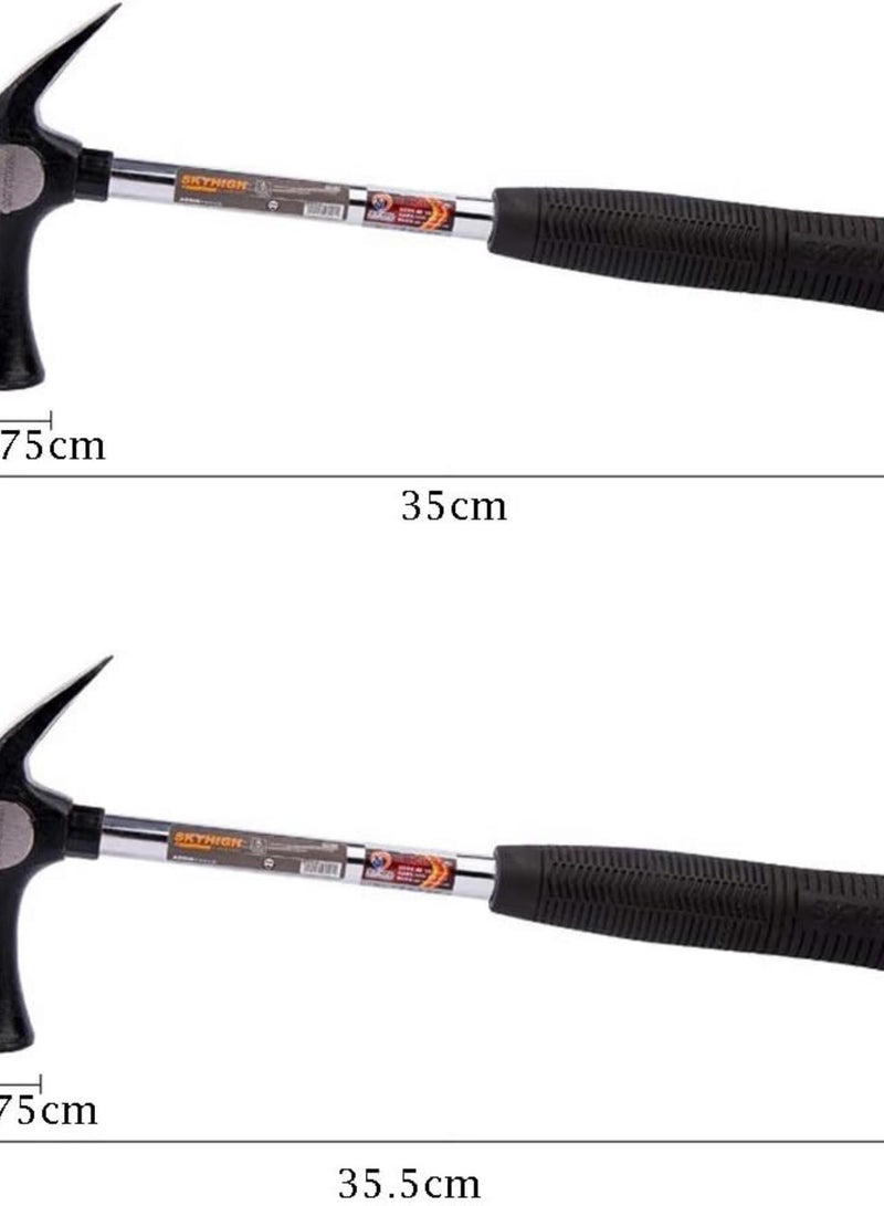 GGOOT Tools Hammer Woodworking Nail Hammer Claw Hammer Round Head High Carbon Steel Pipe Handle Hardware Tool Multi-Function Multi-Specification Multi-Function Hammer (Color : B) (A) - Image 2
