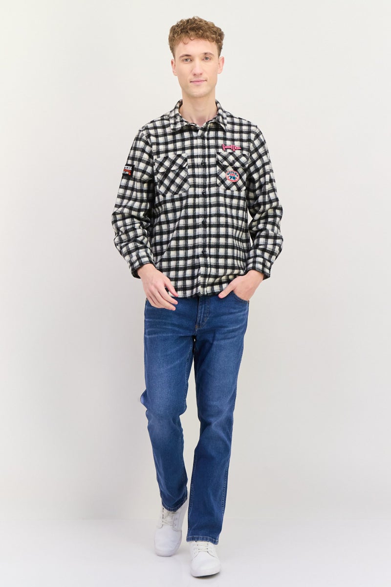 Gotcha قميص سترة مربعات للرجال، مجموعة سوداء - Image 4