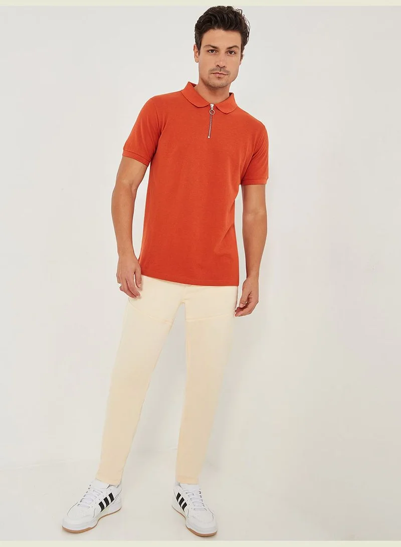 Styli Panel Detail Over Dyed Skinny Fit Jeans