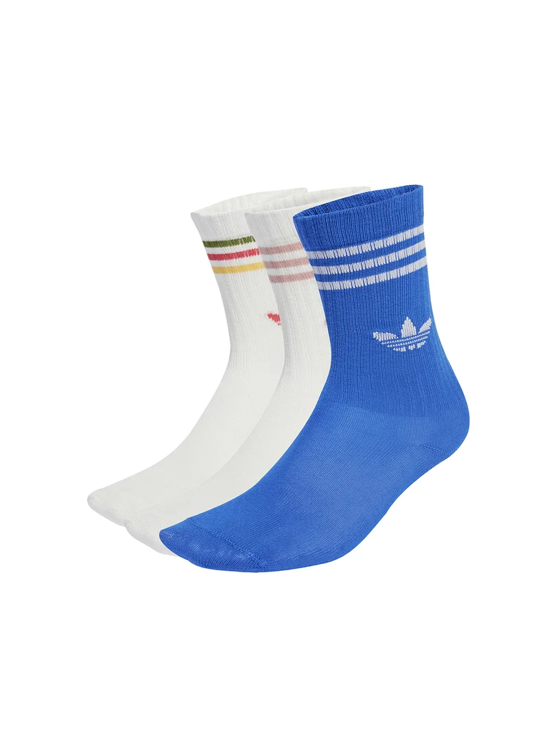 اديداس اوريجينالز Kids 3 Pack Crew Socks