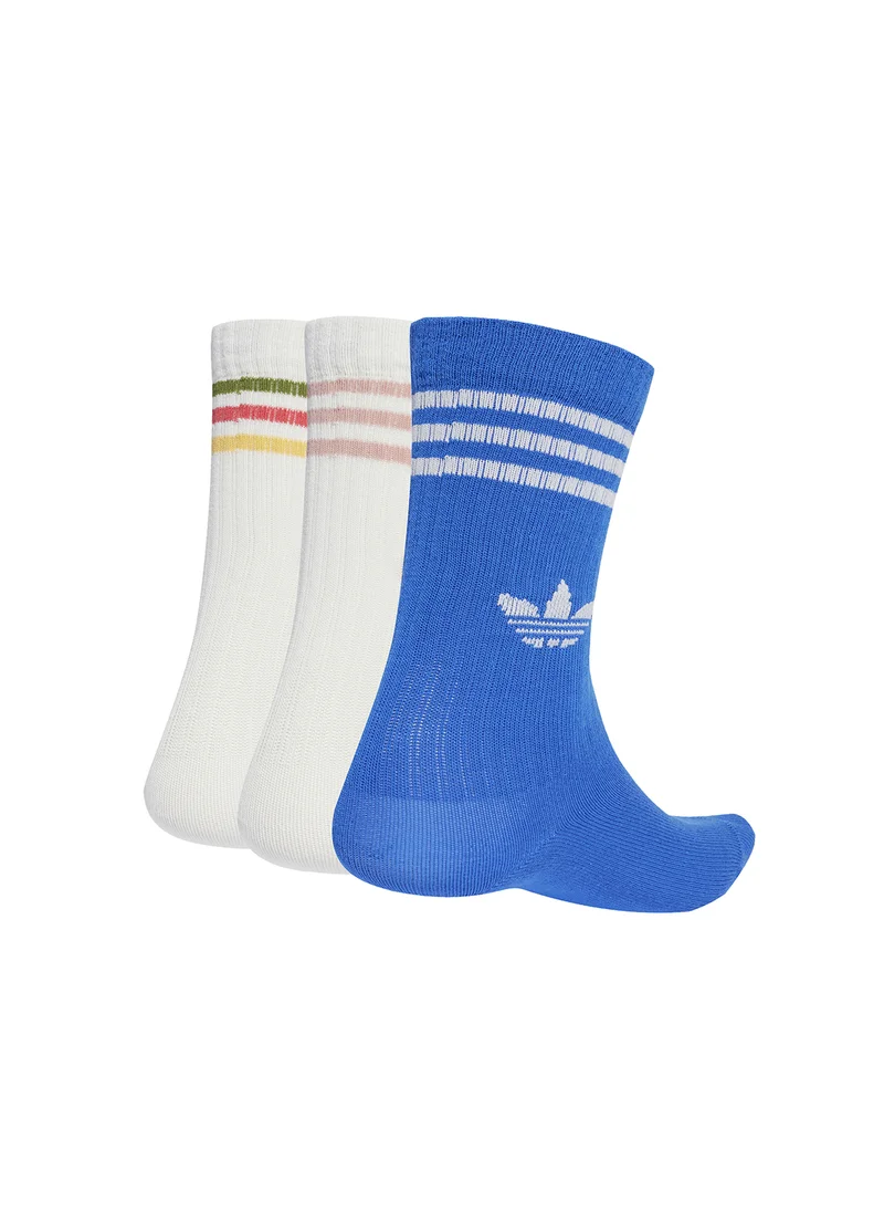 اديداس اوريجينالز Kids 3 Pack Crew Socks