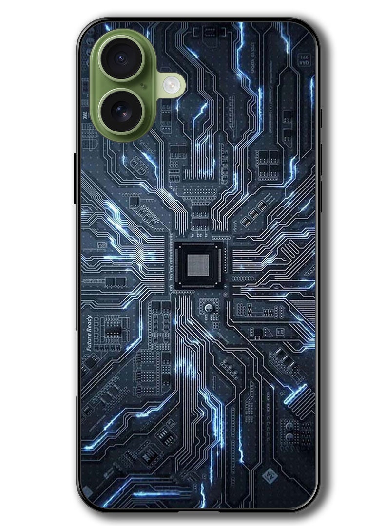 Theodor Case Compatible with Apple iPhone 17 6.3 Inch Protection Shockproof Bumper Cover Hardware Circuit - Image 1