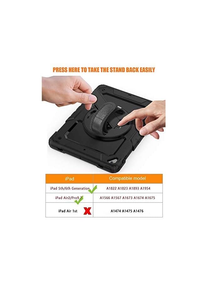 PROMASS Ipad 9.7 Inch Case For 2018 Ipad 6Th Gen/ 2017 Ipad 5Th Gen, Ipad Air 2/ Ipad Pro 9.7'',Shockproof Protective Rugged Cover With Kickstand Protective Girls Women Boys Men Tablet Cover - Image 3