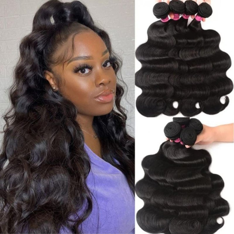 Beauty Forever BF Hair Brazilian Weave Virgin Hair Body Wave Weft 4 Bundles 100 Unprocessed Human Hair Extensions Natural Color 1005gpc 18 20 22 24