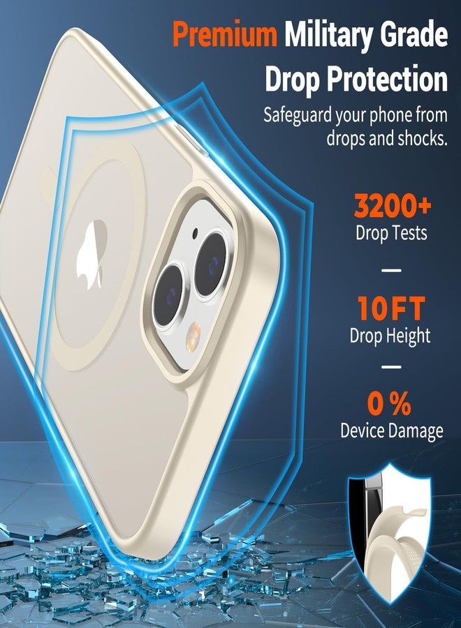 استلق جراب SUPFINE المغناطيسي لهاتف iPhone 15 (متوافق مع MagSafe) (حماية من السقوط بمعايير عسكرية) جراب رفيع وشفاف غير لامع مقاوم للصدمات ومضاد لبصمات الأصابع، بنفسجي - Image 3