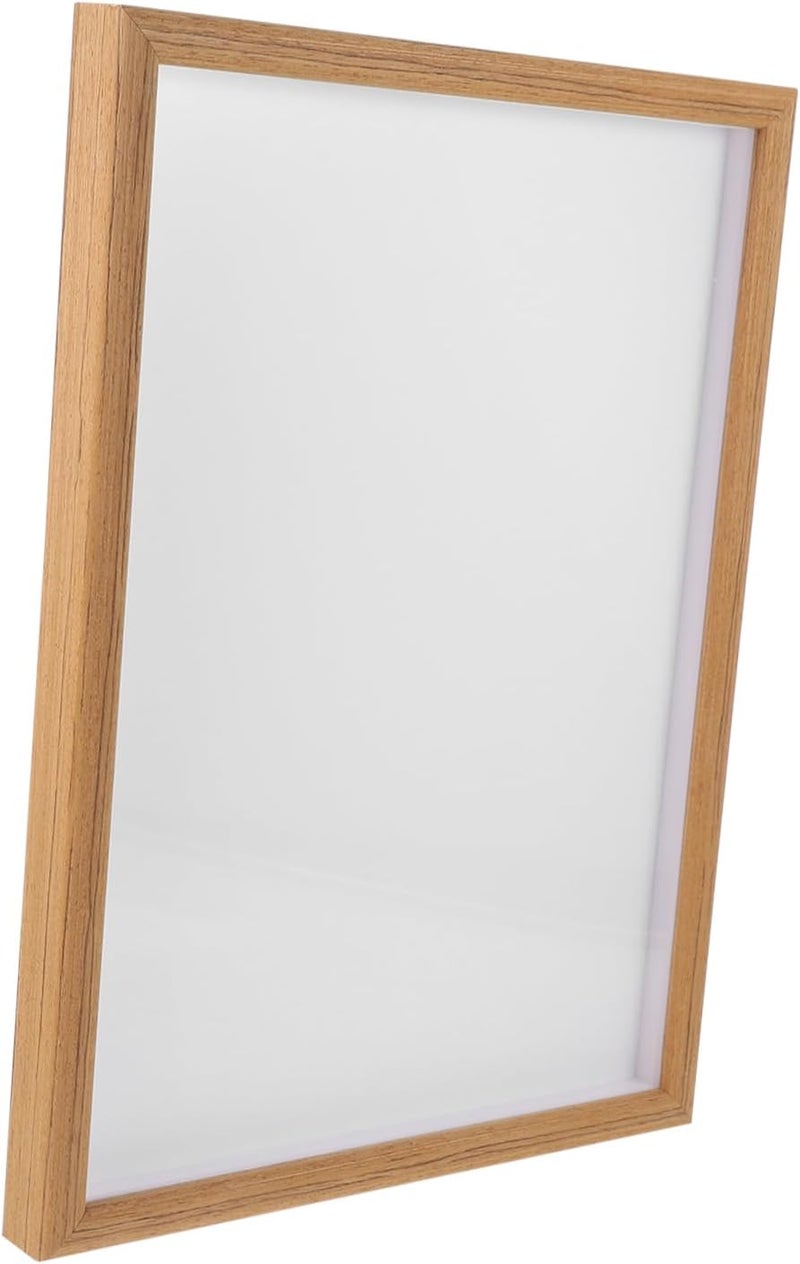 OUNONA 1pc Simple Style Solid Picture Frame for Wall and Tabletop Display Natural for Photos Paintings and Dried Flowers - Image 1