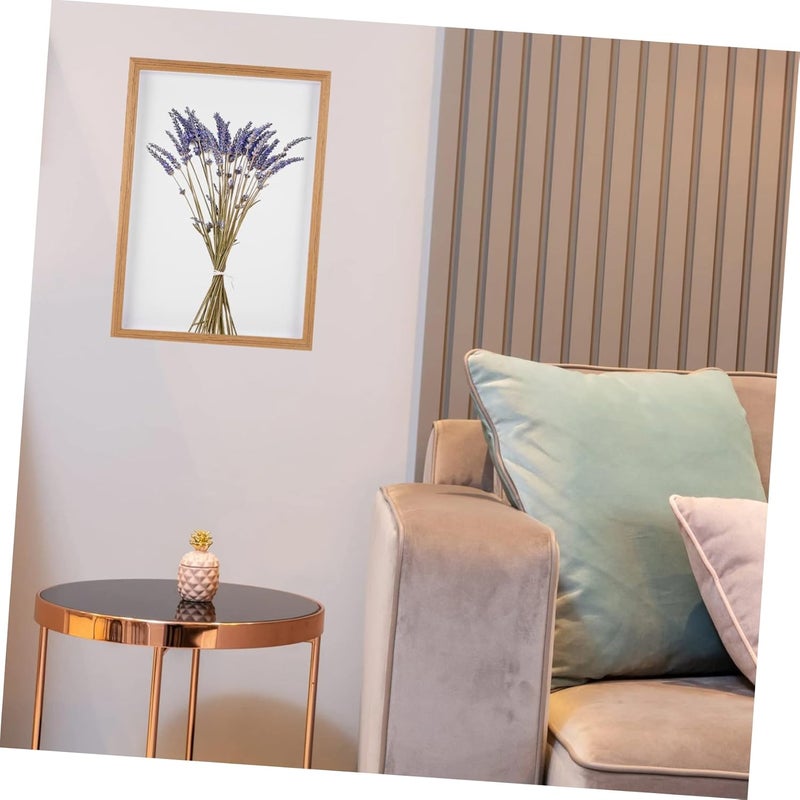 OUNONA 1pc Simple Style Solid Picture Frame for Wall and Tabletop Display Natural for Photos Paintings and Dried Flowers - Image 4