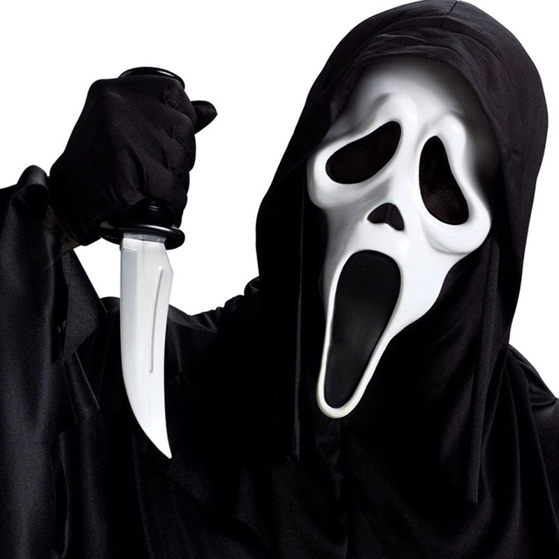 Fun World Ghost Face Mask As Seen in the Motion Picture Scream, Adult - Image 3