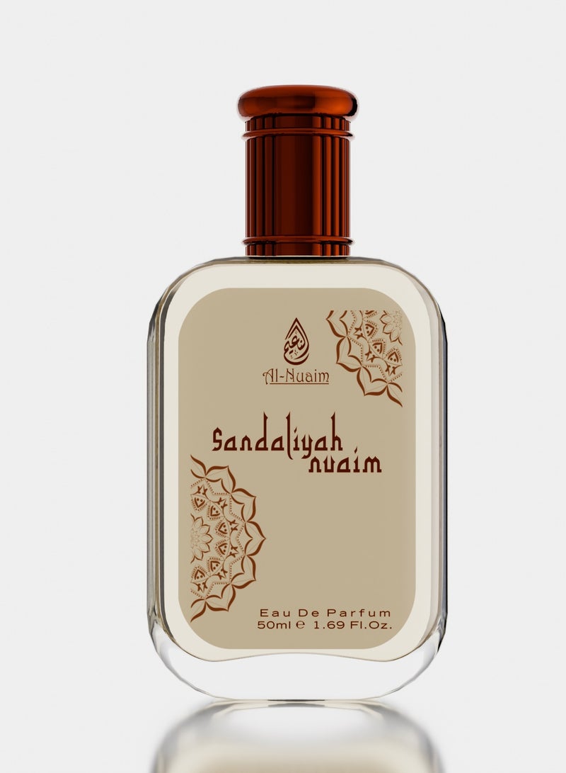 أل نواعم عطر النعيم صندلية أو دو برفيوم للرجال والنساء - عبوة من قطعتين (50 مل لكل منهما) | عطر EDP | عطر فاخر يدوم طويلاً - Image 2