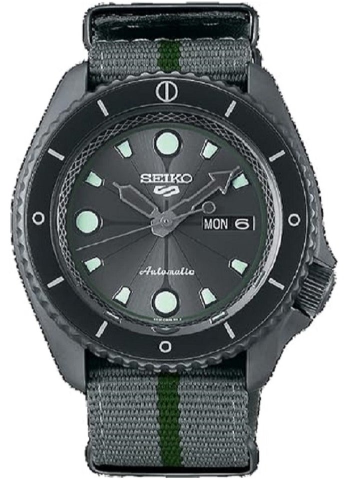 Seiko SEIKO Men's Hand Watch 5 SPORTS Grey Nylon Band, Grey Dial SRPF75K1 