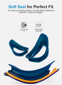 Perfii High-Performance Racing Swimming Goggles for Adults Anti-Fog, Eye Protection, and Nose Cover for Professional Water sports  - Image 2