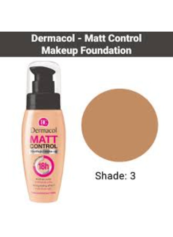 Dermacol Matt Control Mattifying Foundation 3.0 30ml - Image 3