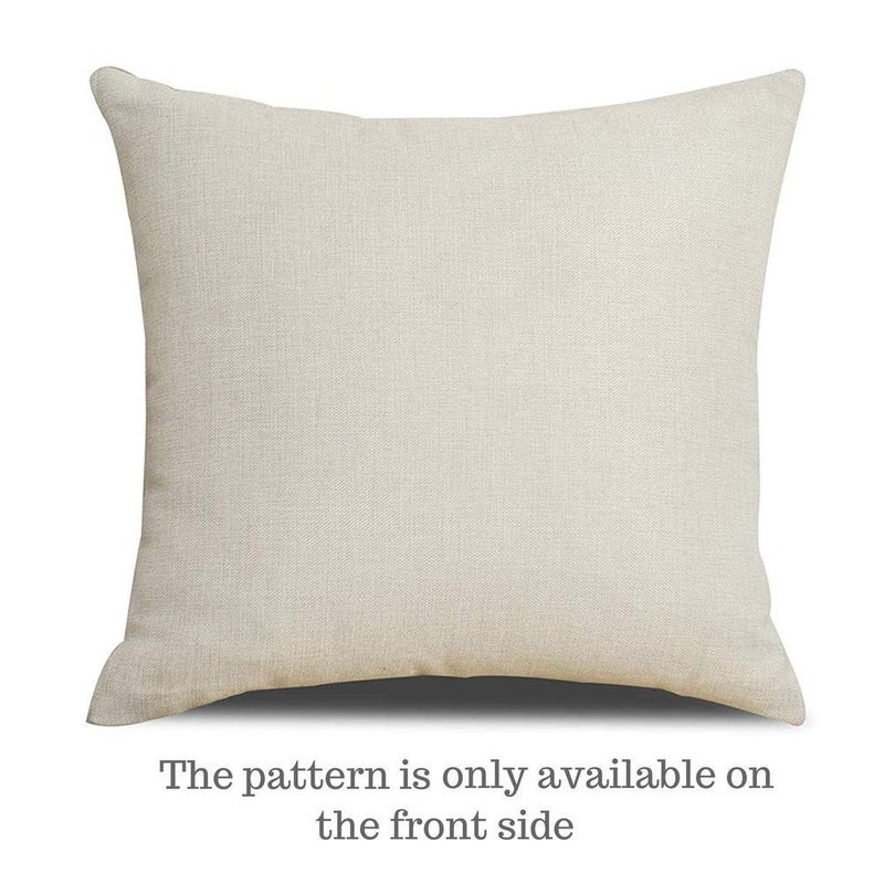 NYDECOR Throw Pillow Covers Cat Pillow Cases Animal Kitty Pillowcase Cotton Linen Cushion Cover for Couch Bed Sofa Patio Car,18" x 18",Set of 4 - Image 3
