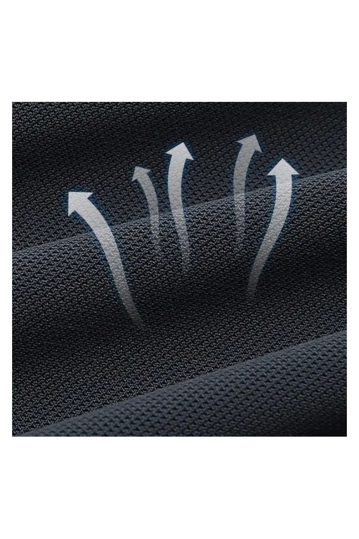 ميزونو قميص رياضي سريع الجفاف للرجال｜صيف 2025 الطبعة الجديدة｜تكنولوجيا المضادة للبكتيريا الباردة على الجليد｜تدريب مصمم خصيصاً ثلاثي الأبعاد سلسلة التسمية السوداء-رمادي داكن-الحجم:L - Image 3