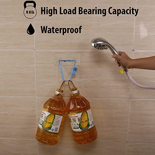 FABWARE Self Adhesive Toilet Paper Holder with Cover| No Drill Wall Mount Tissue Roll Holder | Waterproof Bathroom Organizer | Space Saving Toilet Roll Stand with Phone Shelf Transparent Lid - Image 4