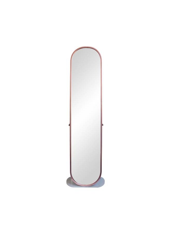 Switch - Rose Gold Iron Frame Full Length Mirror With Imitation Marble Stand, Size 170X50 CM - Image 1