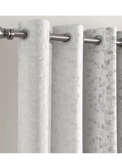 هوم بوكس طقم ستائر شفافة بارزة الملمس من سارة قطعتين - 140x240 سم  - Image 4